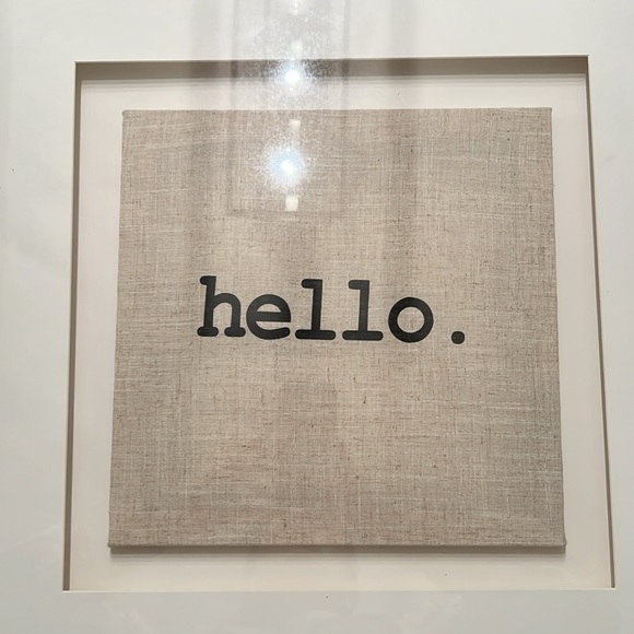 “Hello” Framed Picture - Picture 3 of 6